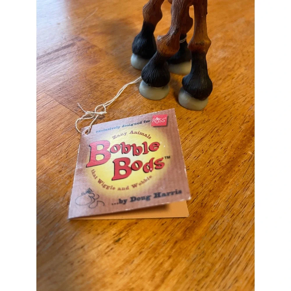 Bobble Bods by Doug Harris for Russ set of 2 Horace the Horse & Heffie the Cow - Picture 6 of 16